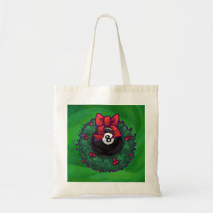 Bolso De Tela 8 Navidades de bolas Wreath Green