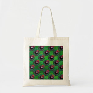 Bolso De Tela 8 Navidades de bolas Wreath Green