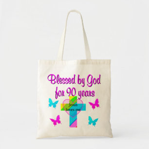 BOLSO DE TELA 90.ª ORACIÓN DE CUMPLEAÑOS