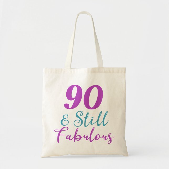Bolso De Tela 90.º cumpleaños todavía fabuloso (Frente)