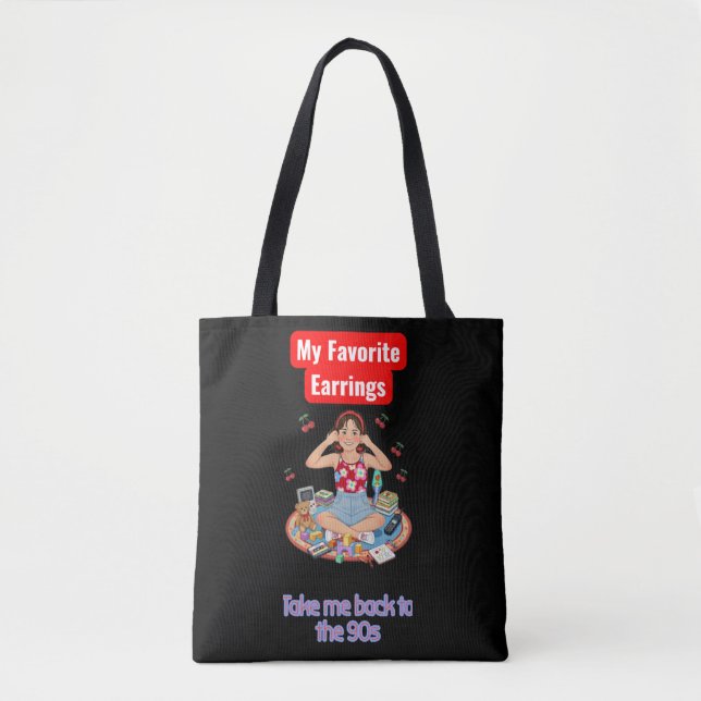 Bolso De Tela 90s Nostalgia girl  (Anverso)
