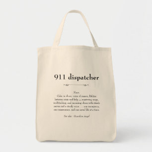 Bolso De Tela 911 Regalo de Apreciación de Dispatcher de Emergen