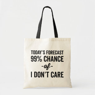 Bolso De Tela 99% de probabilidades de no importarle cita gracio