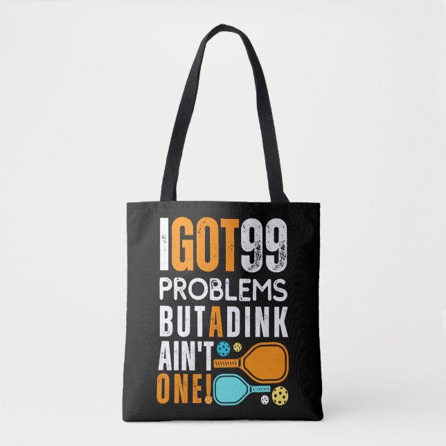 Bolso De Tela 99 problemas pero una indirecta (Anverso)