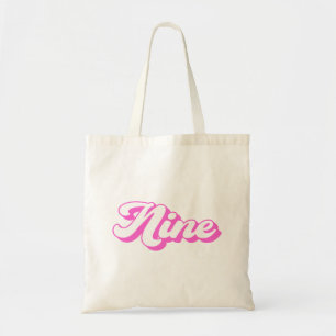 Bolso De Tela 9.º Chica Retro de Cumpleaños