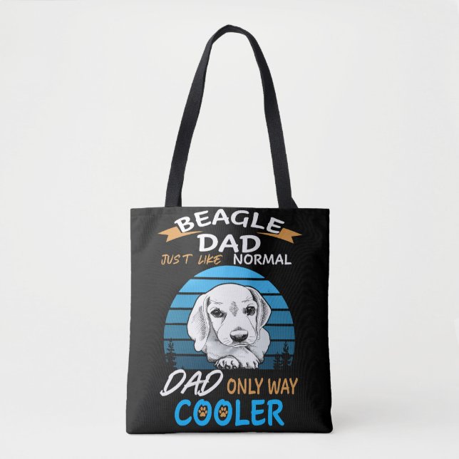 Bolso De Tela 9 Dad Beagle Dad Cooler (Anverso)