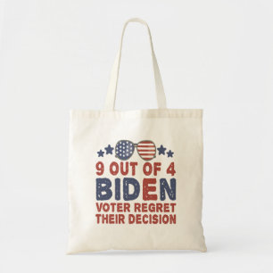 Bolso De Tela 9 de los 4 votantes de Biden lamentan su decisión