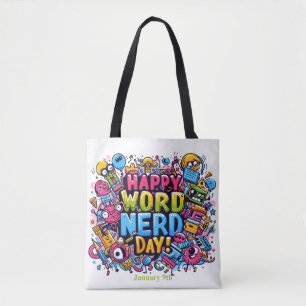 Bolso De Tela 9 ene. - Día del nerd de la palabra