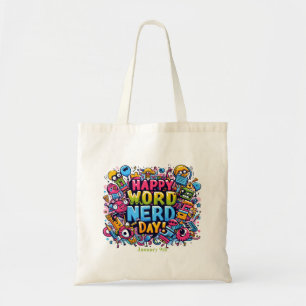Bolso De Tela 9 ene. - Día del nerd de la palabra
