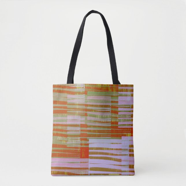 Bolso De Tela A cuadros (Anverso)