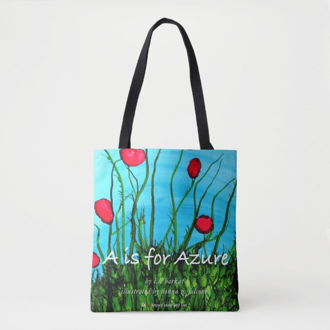 Bolso De Tela A está para el tote azul (Anverso)