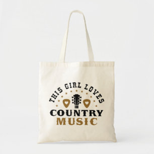 Bolso De Tela A este Chica le encanta la música country