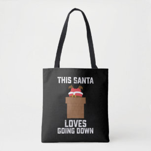 Bolso De Tela A este Papá Noel Le Encanta Ir A Navidades Gracios