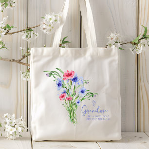 Bolso De Tela A La Abuela Le Gusta La Flora Acuarela De Guión Mo
