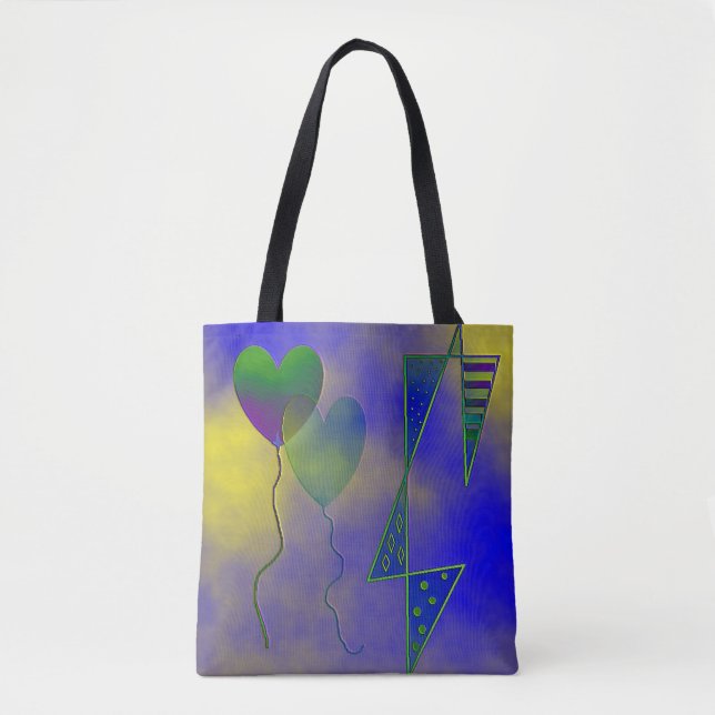 Bolso De Tela "A la luna con amor" Tote Bag (Anverso)