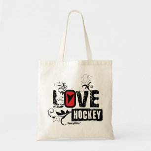 Bolso De Tela A las Chicas mujeres les encanta nadar de hockey