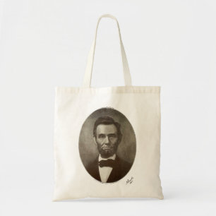 Bolso De Tela a lincoln 1864 firma retrato oval 2000 sv