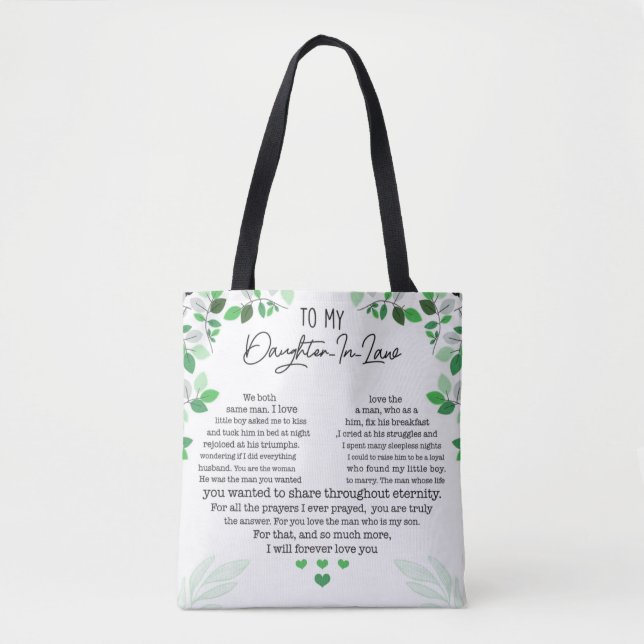 Bolso De Tela A mi nuera Tote Bag (Anverso)