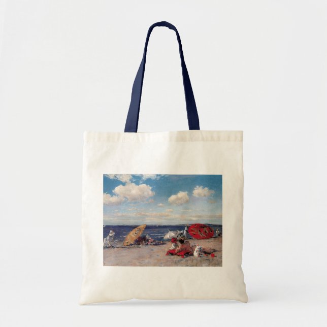 Bolso De Tela A Orillas Del Mar (Frente)