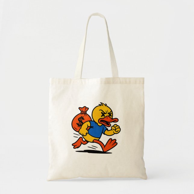 Bolso De Tela A POP ART STYLE THIEF DUCK Tote Bag (Frente)