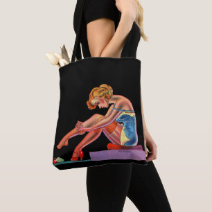 Bolso De Tela a principios de los años 1940 Deliciosa impresión