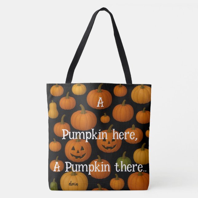 Bolso De Tela A pumpkin here tote (Anverso)