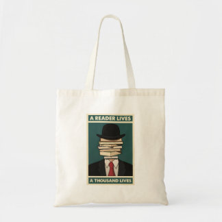 Bolso De Tela A Reader Lives a Thousand Lives Bibliophile Wisdom