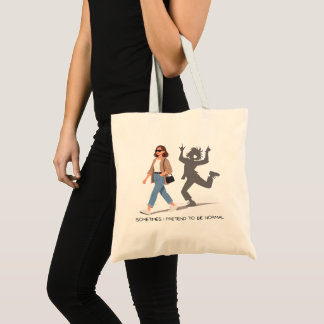 Bolso De Tela A veces finjo ser normal