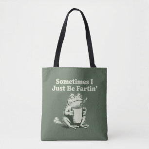 Bolso De Tela A veces simplemente soy una rana divertida descont