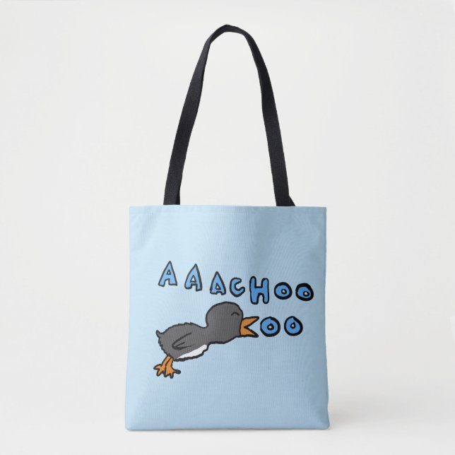 Bolso De Tela Aaachoooo Penguin (Anverso)