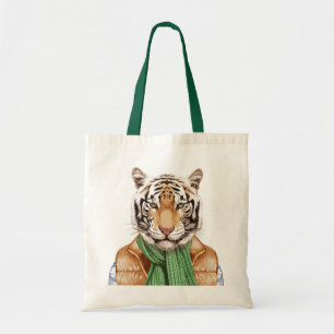 Bolso De Tela Abajo tigre del chaleco