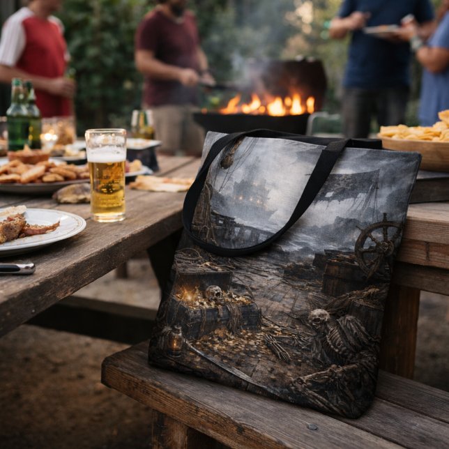 Bolso De Tela Abandoned Port — Pirate Harbor Scene Poster (Subido por el creador)