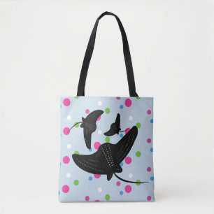 Bolso De Tela Abanico de raya colorido