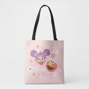 Bolso De Tela Abby Cadabby y Elmo   Flores Para Siempre