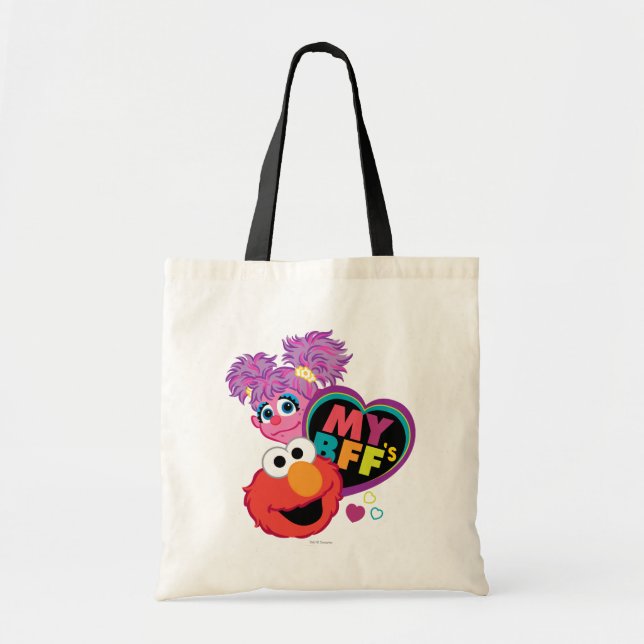 Bolso De Tela Abby y Elmo, amigas para siempre (Frente)