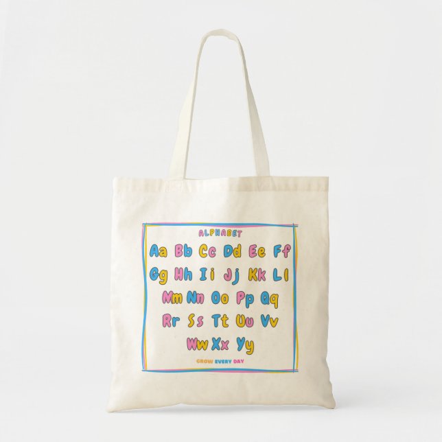 Bolso De Tela ABC Buddy Bag – Grow Every Day (Frente)