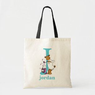 Bolso De Tela ABC del Dr. Seuss: Carta J - Verde azulada   Añadi