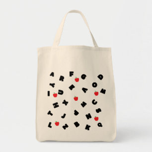 Bolso De Tela abc kindergarten letter safari wild tree school