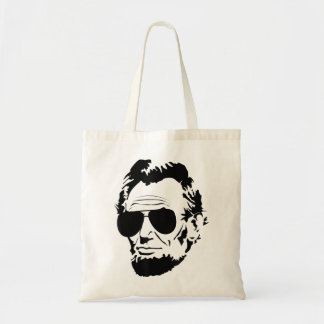 Bolso De Tela Abe Lincoln Funny Abraham Lincoln Retrato con Su
