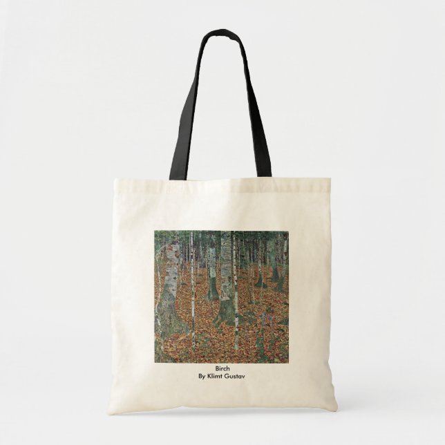 Bolso De Tela Abedul de Klimt Gustavo (Frente)