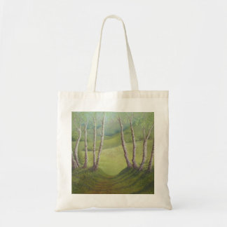 Bolso De Tela Abedules en la primavera, brezo de Walton, la