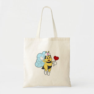 Bolso De Tela Abeja como enfermera con corazón.PNG