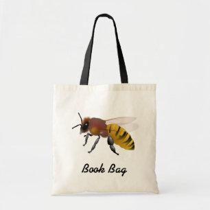 Bolso De Tela Abeja de avispón marrón y amarillo personalizado c