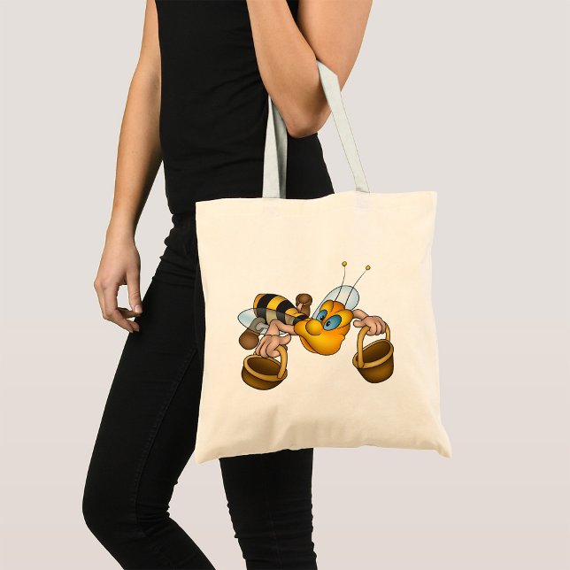 Bolso De Tela Abeja de miel con cestas Ilustracion de abejas div (Subido por el creador)