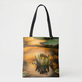 Bolso De Tela Abeja de miel sobre la flor