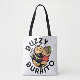 Bolso De Tela Abeja Divertida de Burrito Zumbante