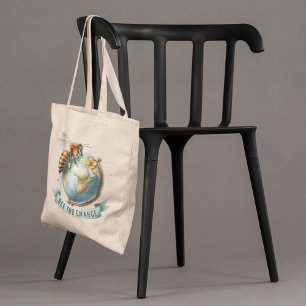 Bolso De Tela Abeja el cambio - Conciencia ambiental