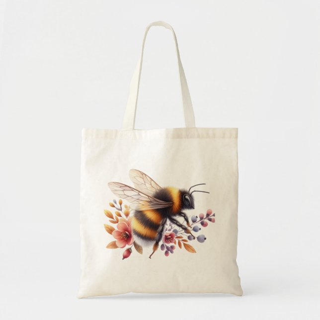 Bolso De Tela Abeja encantadora (Frente)