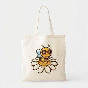 Bolso De Tela Abeja Guay en una Margarita