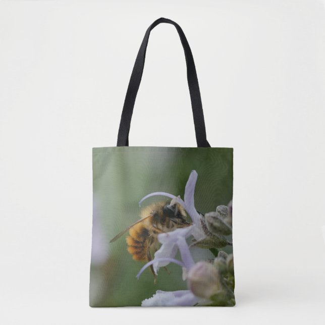 Bolso De Tela Abeja masiva, o tal vez (!) otro insecto, en una b (Anverso)
